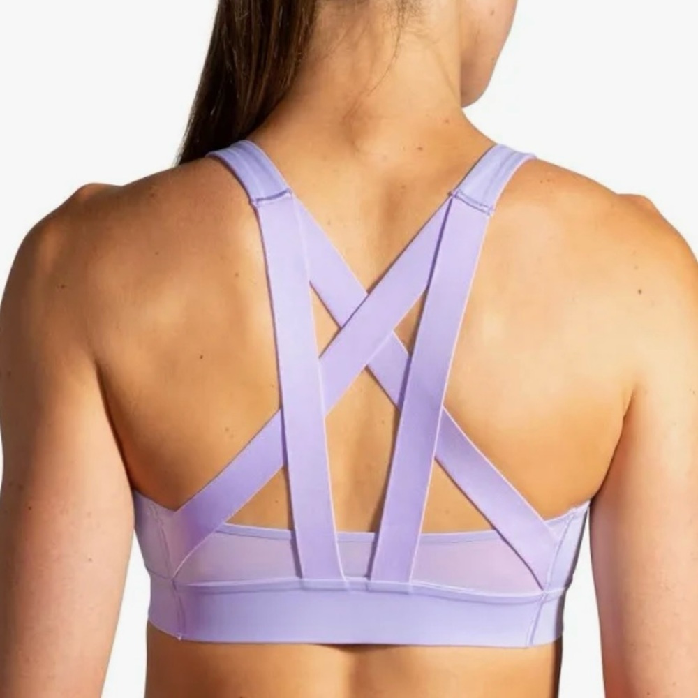 Brooks Women's Drive Plunge Run Sports Bra - Violet Dash